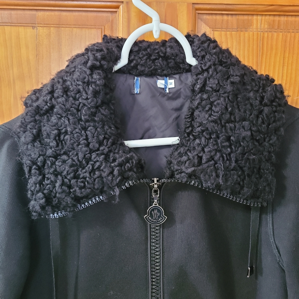Moncler Maglia Cardigan Jacket black sherpa Full Zip - Picture 7 of 11